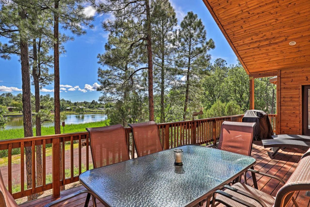 Serene Lakeside Cabin With Decks And Edler Lake Views! Pinetop-Lakeside Exterior foto